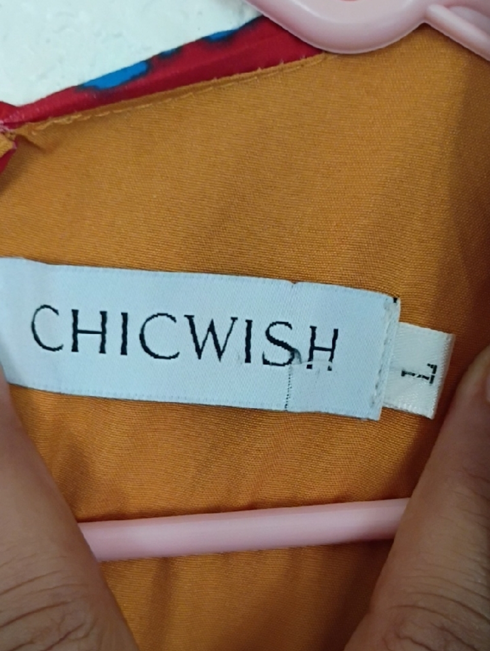 Chicwish Mustard Floral Pleated Midi Dress with Multicolor Blooms - Picture 7 of 7